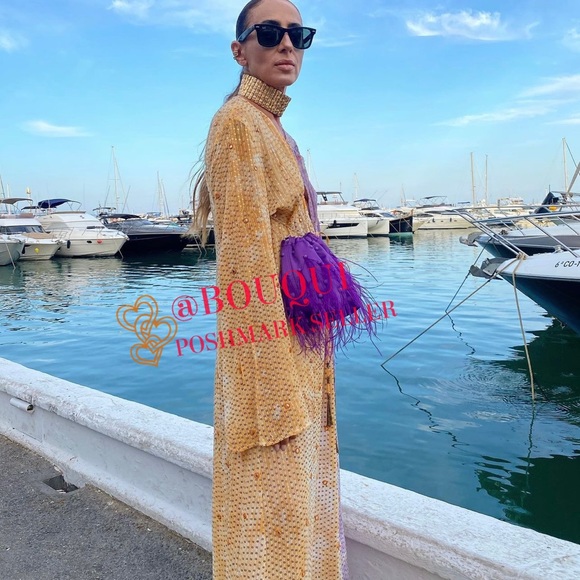 BLOGGERS FAV ZARA MULTICOLORED SEQUIN MIDI DRESS - Picture 10 of 16